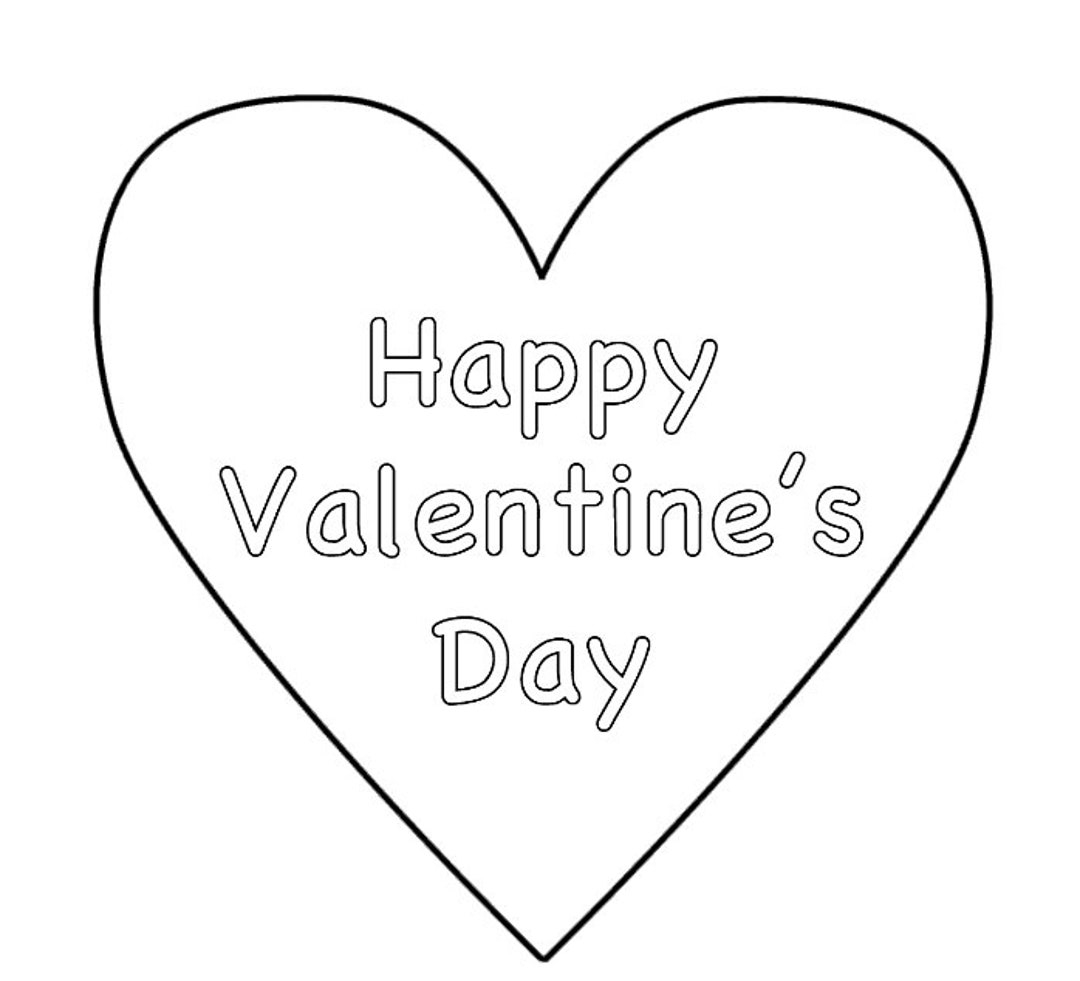 Valentine s Heart Coloring Page Etsy Hong Kong