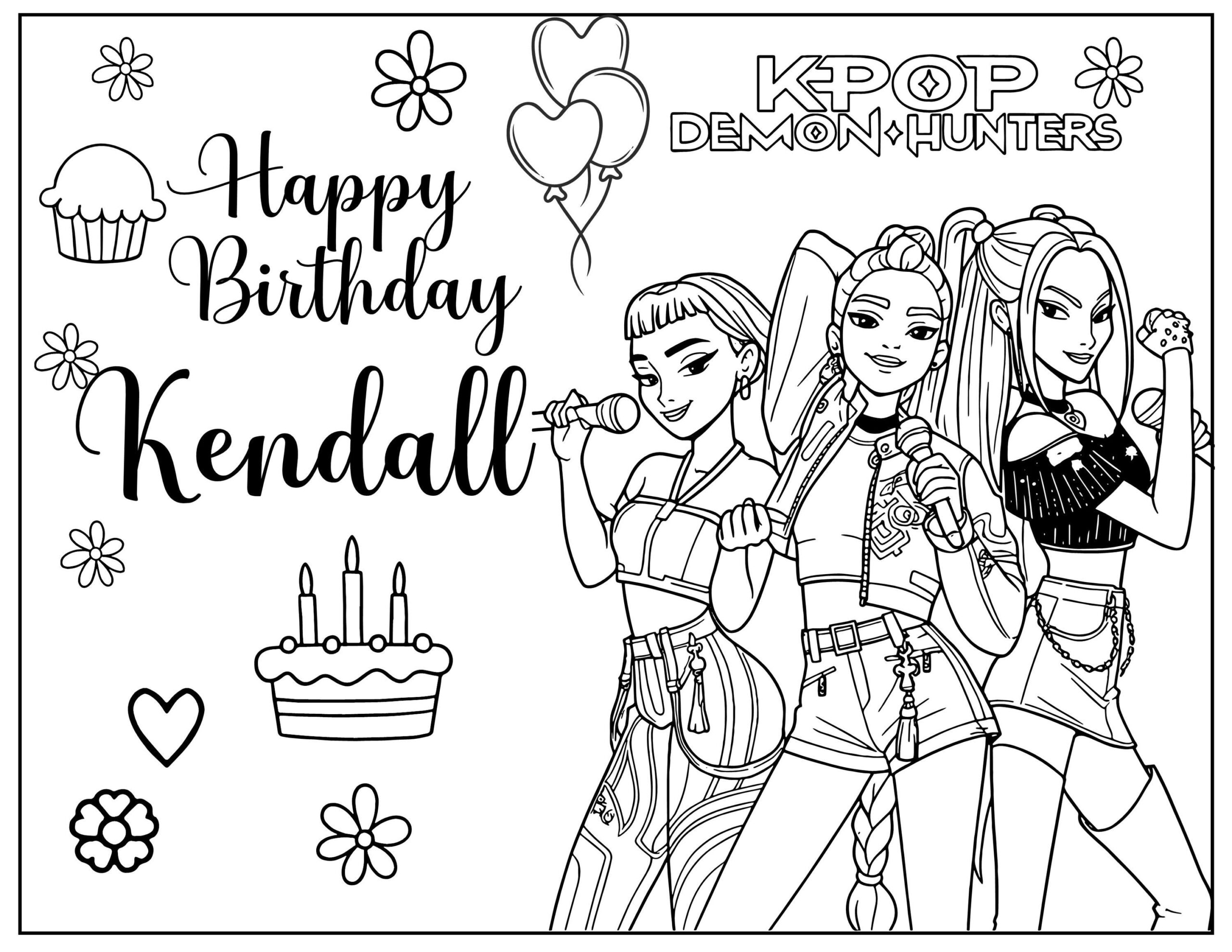 10 Printable Kpop Demon Hunters Coloring Page For Birthday Personalized With Name PDF Format Etsy 10 Printable Kpop Demon Hunters Coloring Page For Birthday Personalized With Name PDF Format Etsy