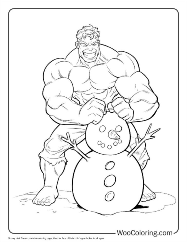 100 Hulk Coloring Pages Free PDF To Print Woo Coloring
