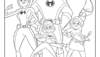 100 Incredibles Coloring Pages Free PDF To Print Woo Coloring