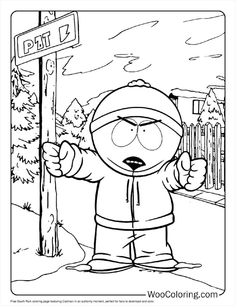 100 South Park Coloring Pages Free PDF To Print Woo Coloring