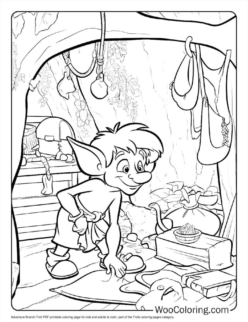 100 Trolls Coloring Pages Free PDF To Print Woo Coloring