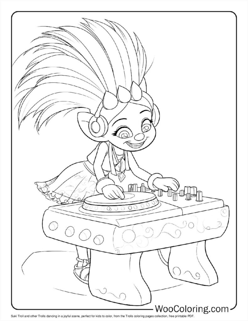 100 Trolls Coloring Pages Free PDF To Print Woo Coloring