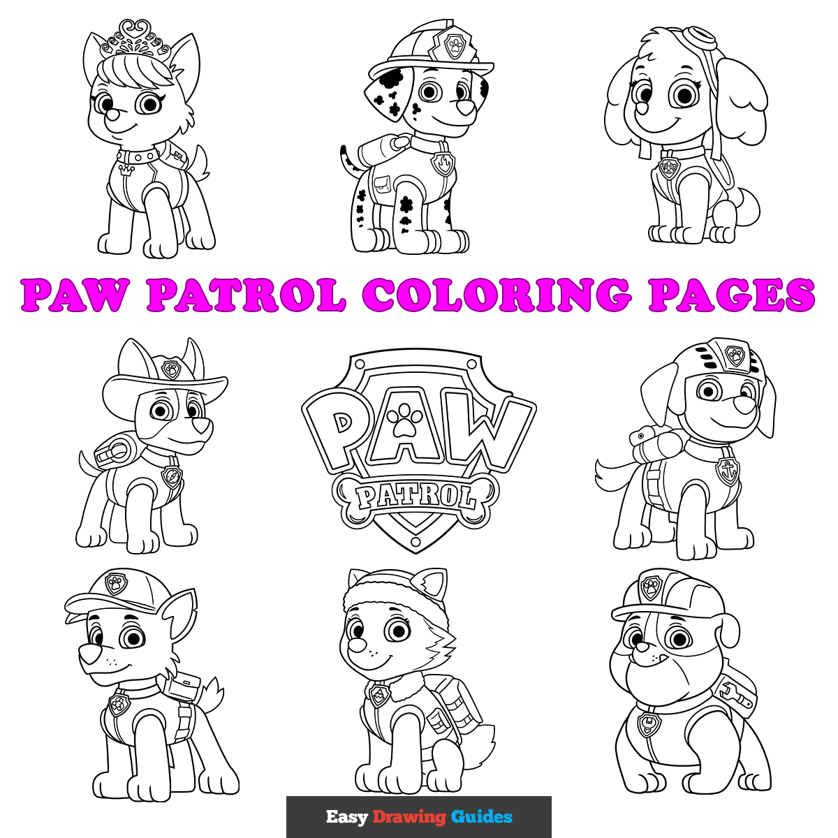 11 Free PAW Patrol Coloring Pages For Kids Easy Drawing Guides 11 Free PAW Patrol Coloring Pages For Kids Easy Drawing Guides