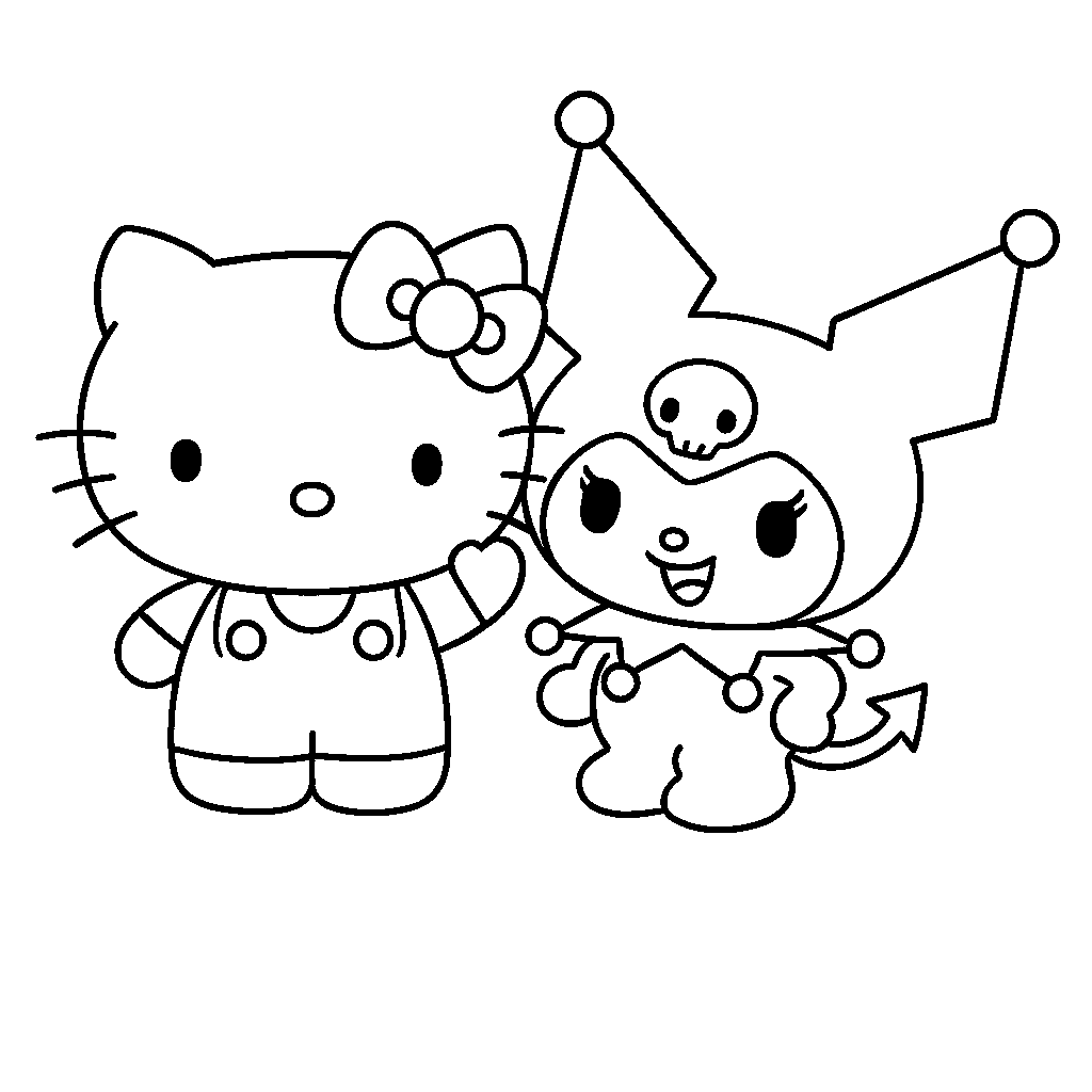 kuromi characters coloring pages kuromi characters coloring pages