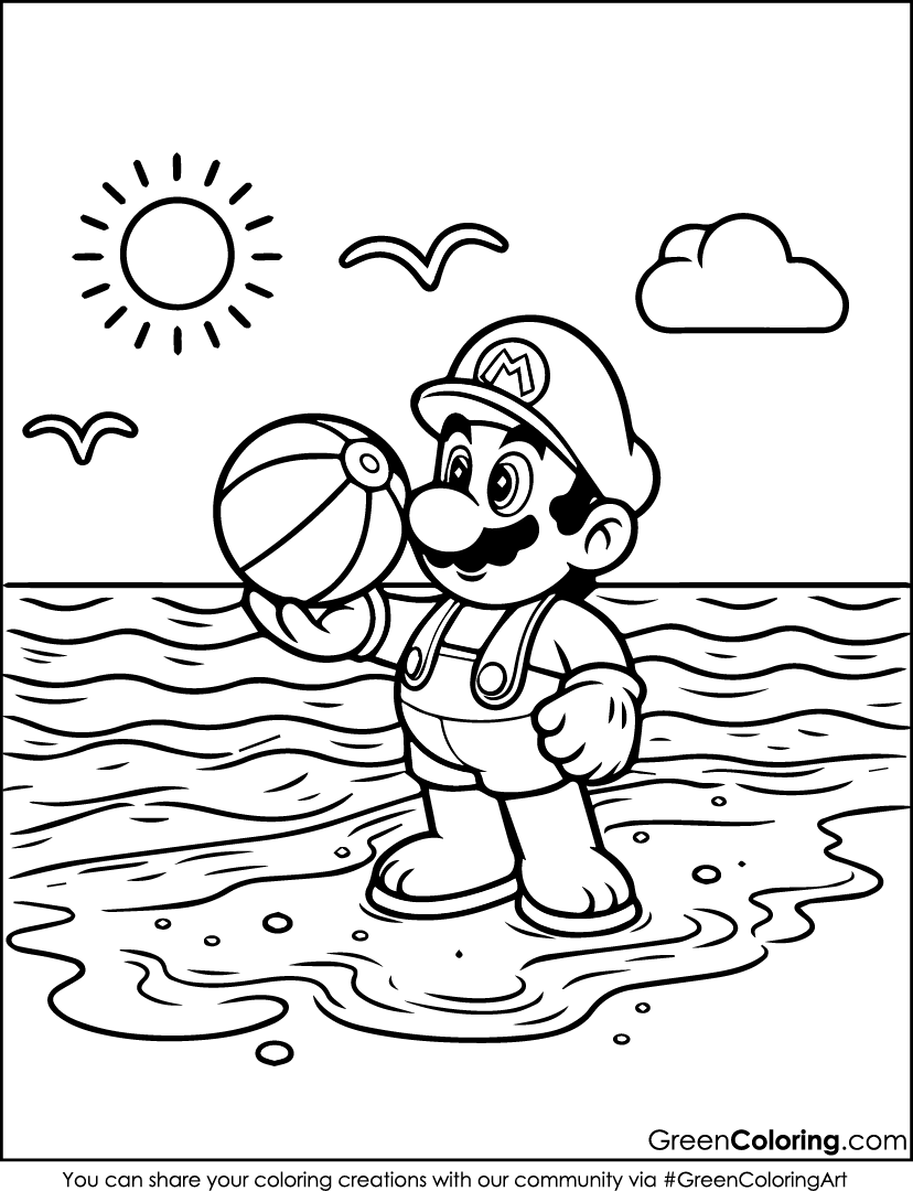 free printable mario coloring pages free printable mario coloring pages