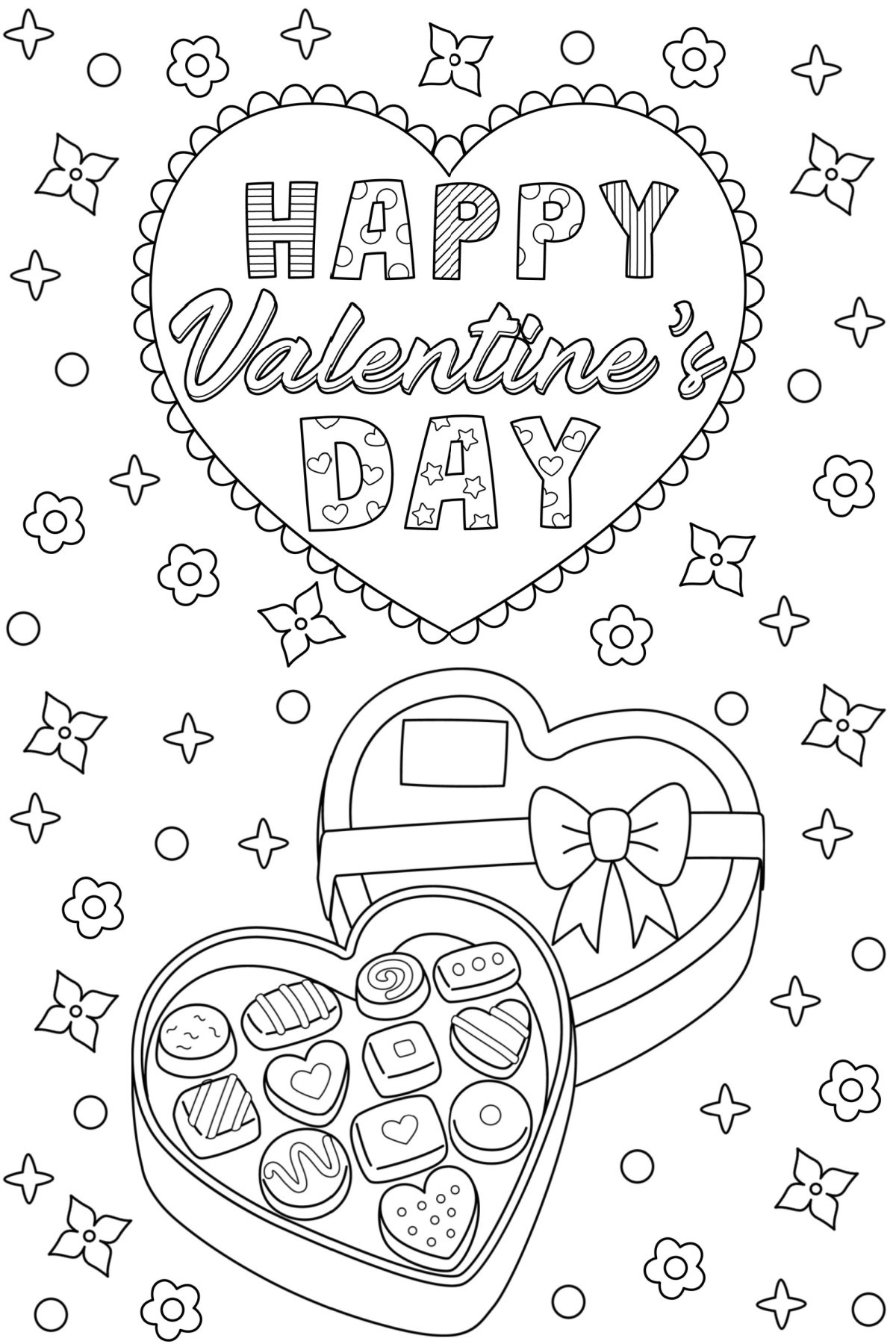 valentine coloring pages printable