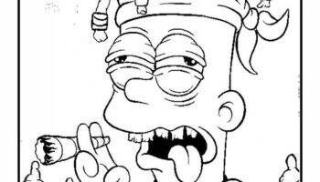 17 90 s Animation Stoner Coloring Pages Etsy
