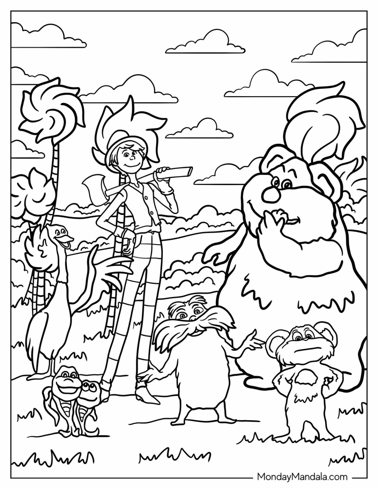 18 The Lorax Coloring Pages Free PDF Printables 