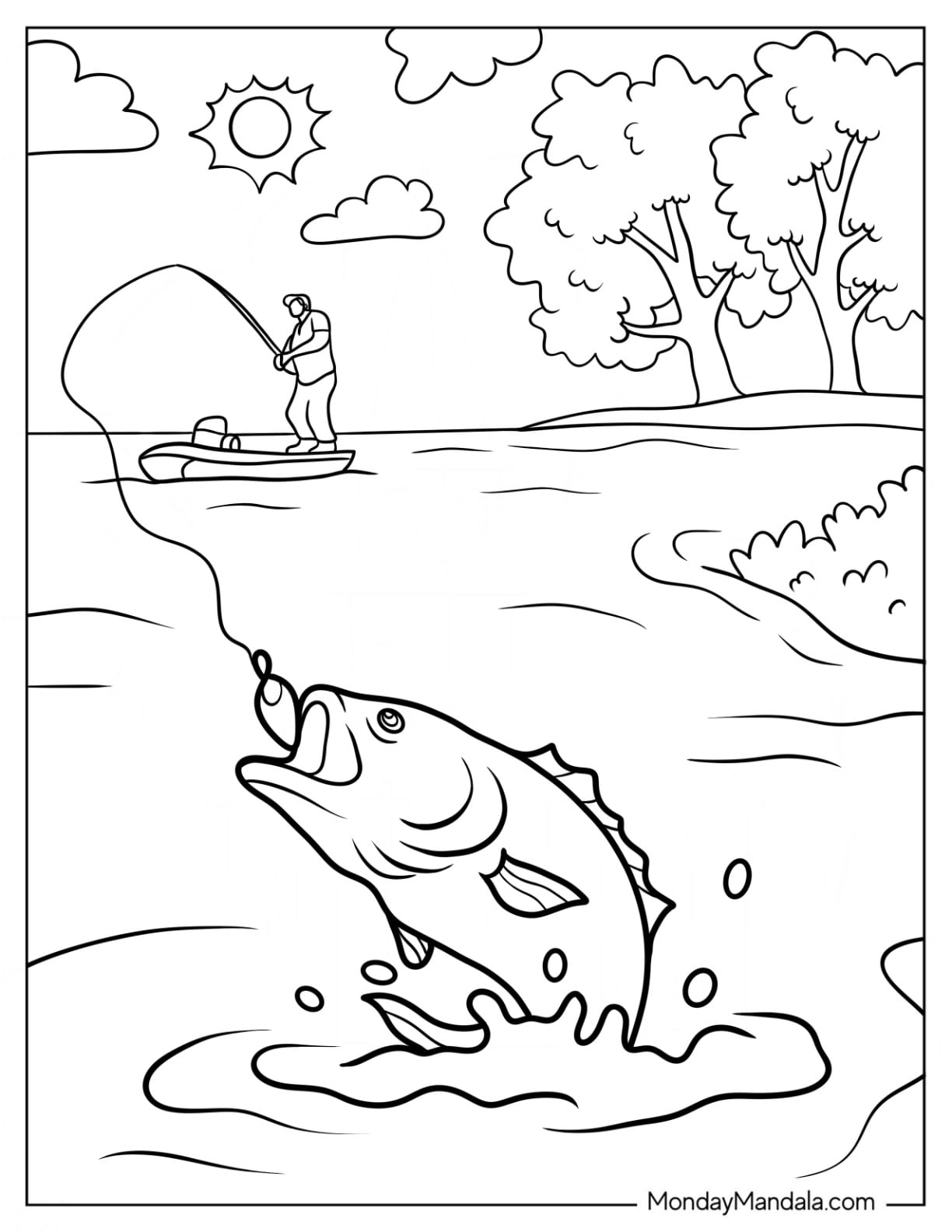 20 Fishing Coloring Pages Free PDF Printables 20 Fishing Coloring Pages Free PDF Printables