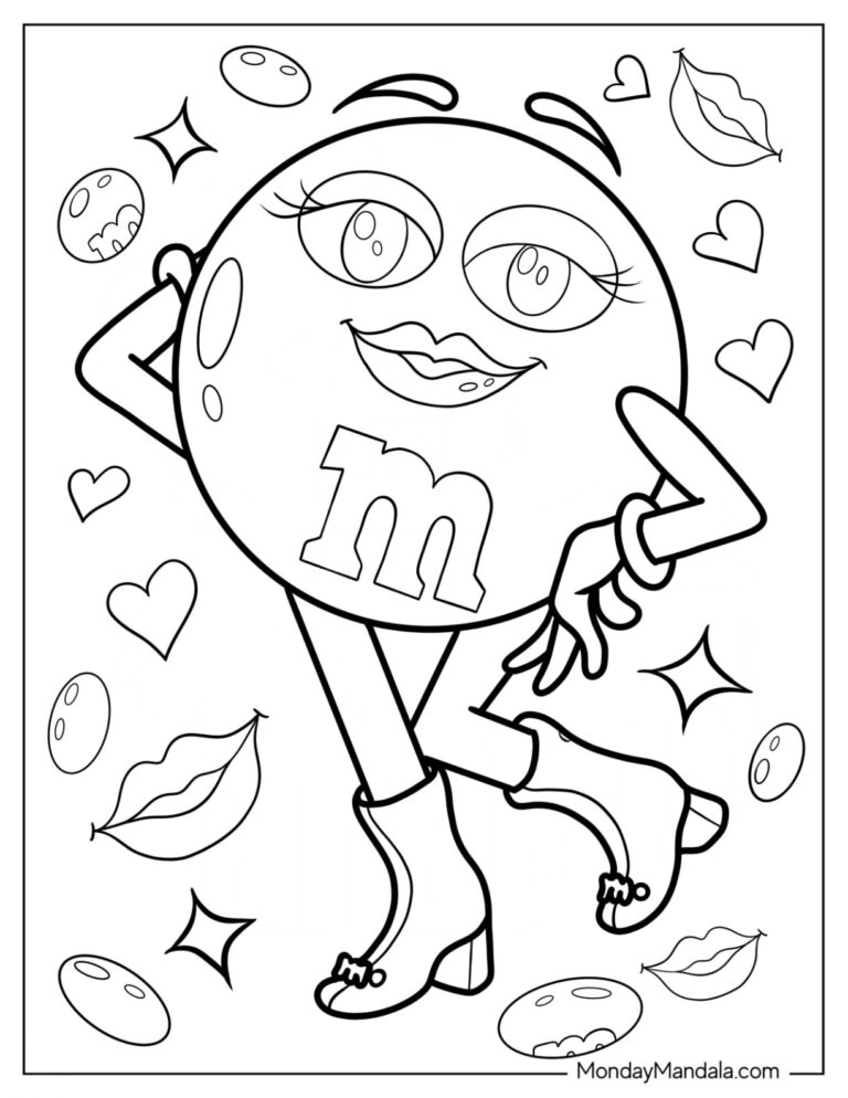 20 M M s Coloring Pages Free PDF Printables 