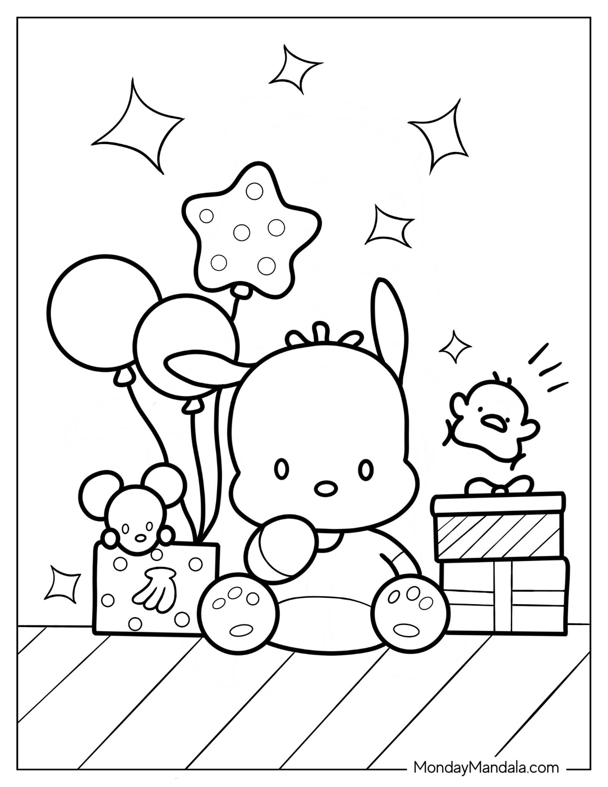 pochacco sanrio characters coloring pages pochacco sanrio characters coloring pages