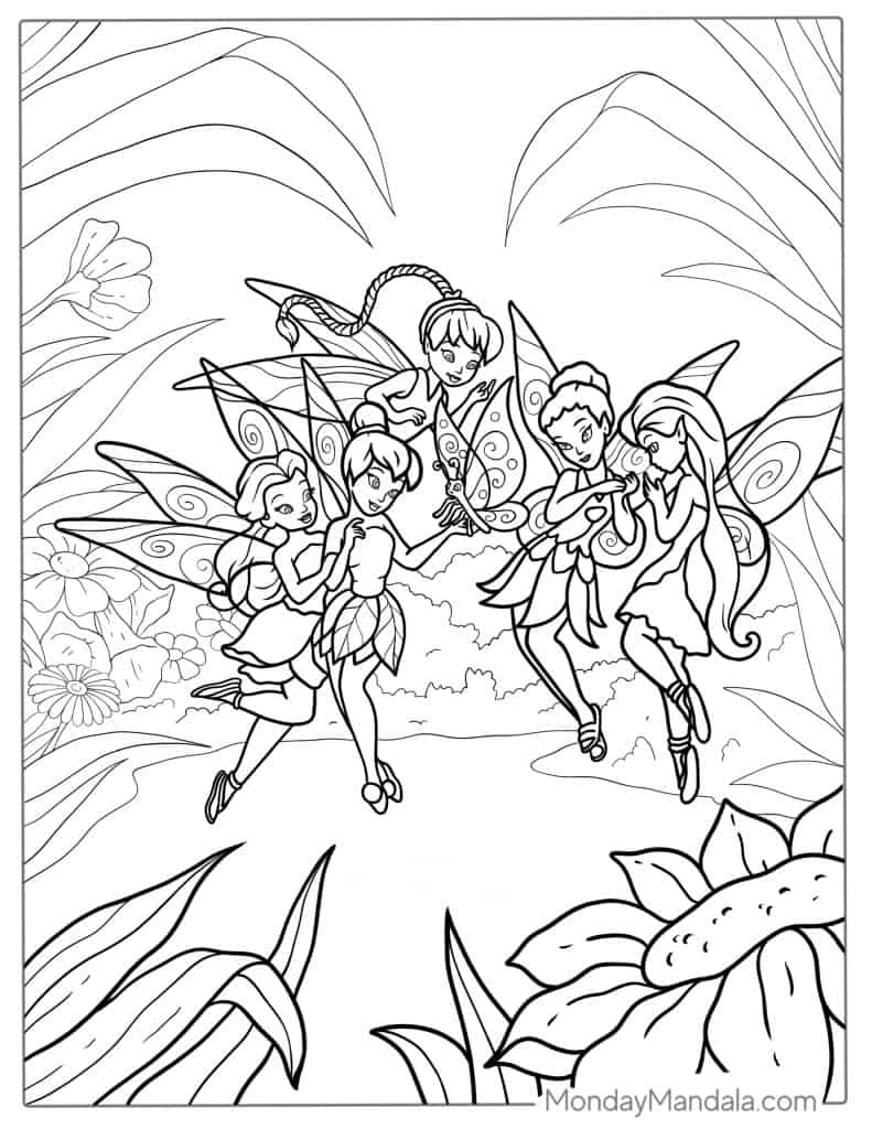 20 Tinker Bell Coloring Pages Free PDF Printables 