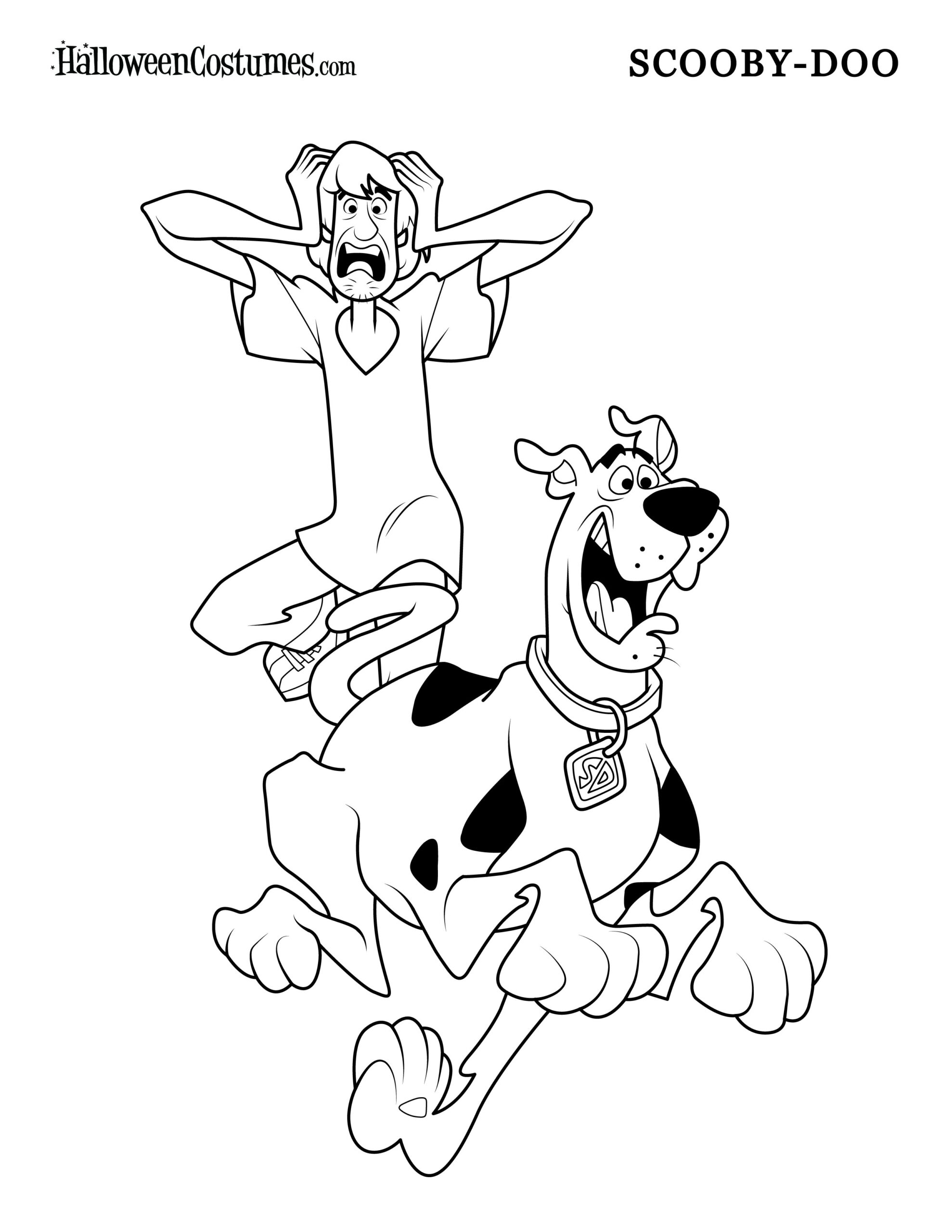 scooby doo characters coloring pages scooby doo characters coloring pages