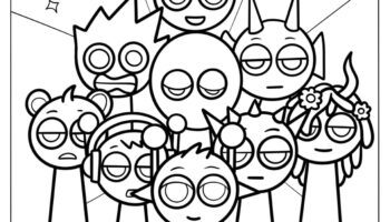 22 Sprunki Coloring Pages Free PDF Printables 