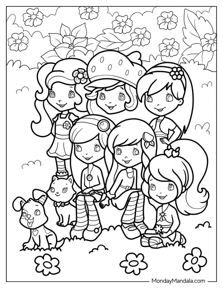 22 Strawberry Shortcake Coloring Pages Free PDF Printables 