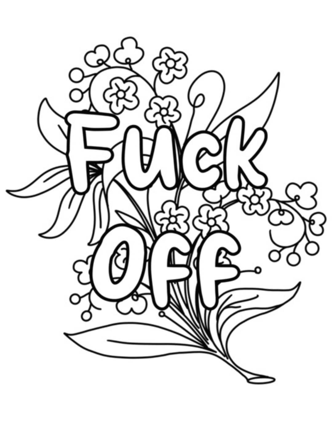 24 Funny Swear Word Coloring Pages For Adults digital Download Etsy Israel
