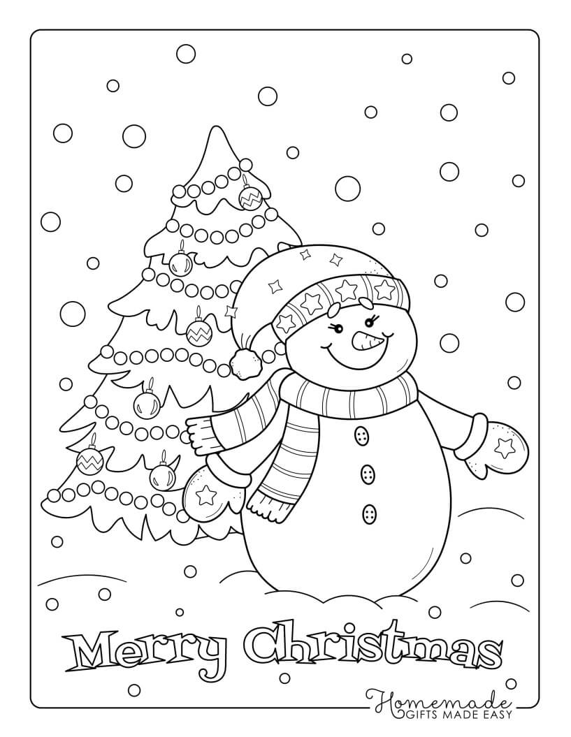 25 Printable Snowman Coloring Pages Anyone Can Enjoy Happier Human