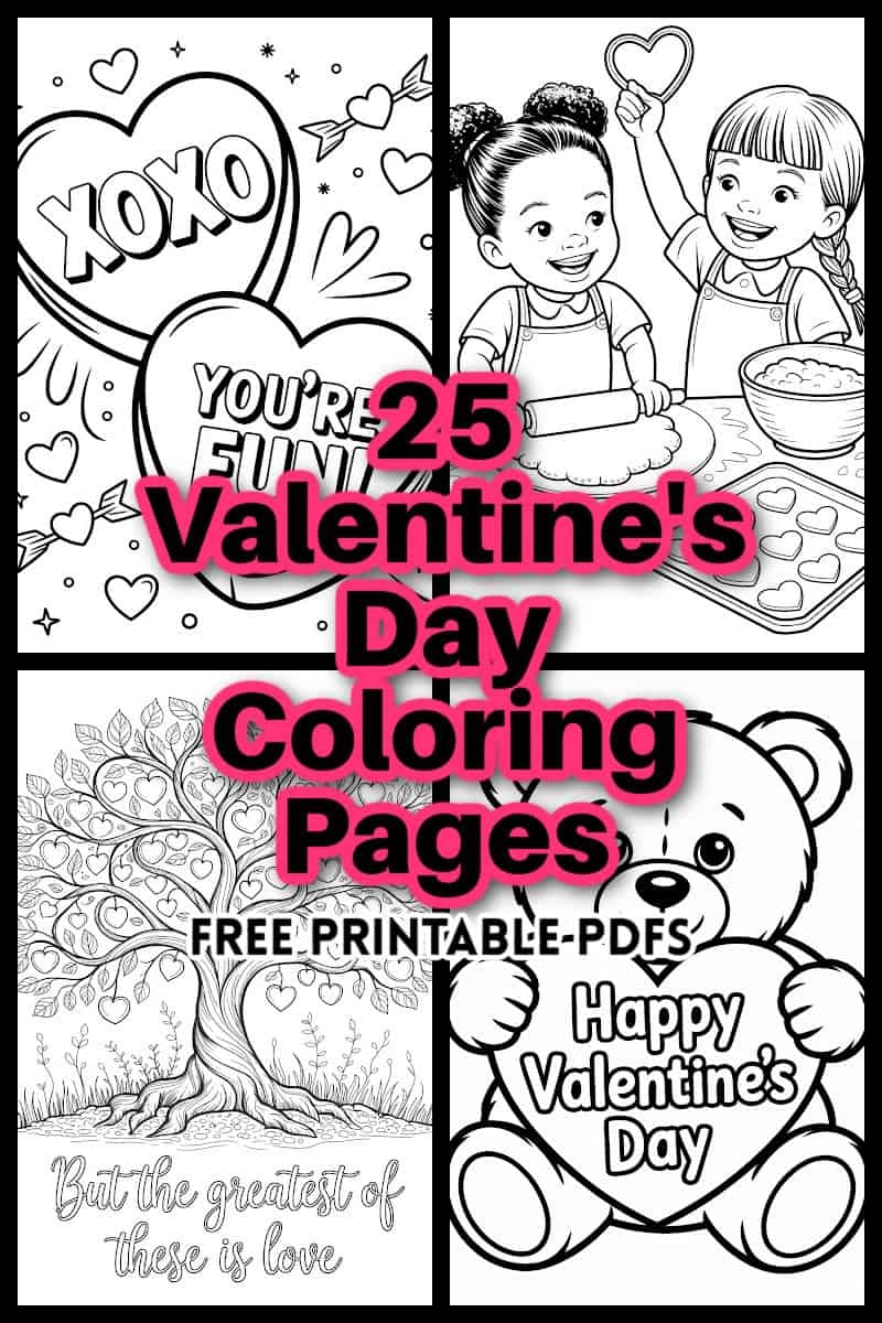 25 Valentine s Day Coloring Pages Free Printable PDFs Eat Beautiful