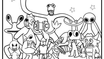 26 New Rainbow Friends Coloring Pages 100 Free To Print 