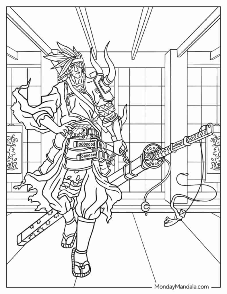 ninja printable coloring pages