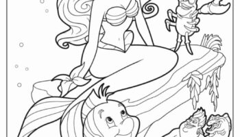 28 Ariel Coloring Pages Free PDF Printables 