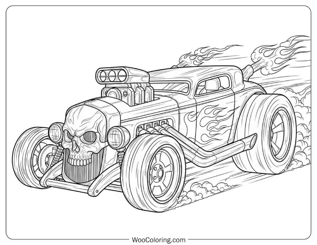 28 Hot Wheels Coloring Pages Free PDF To Print Woo Coloring