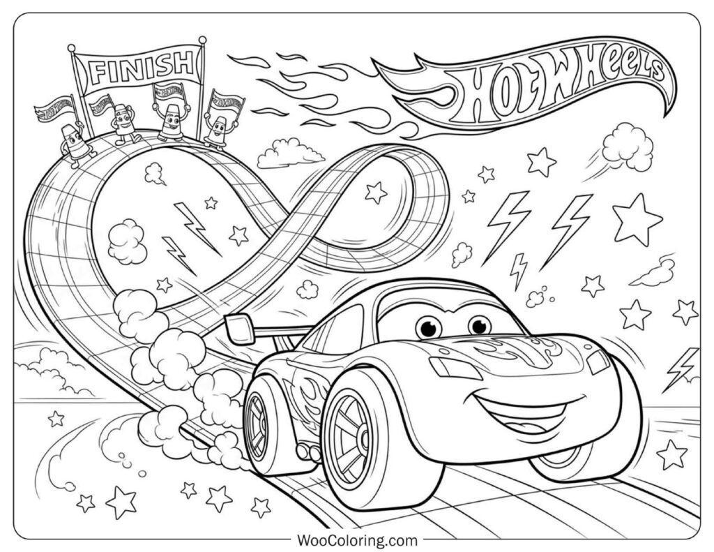 28 Hot Wheels Coloring Pages Free PDF To Print Woo Coloring