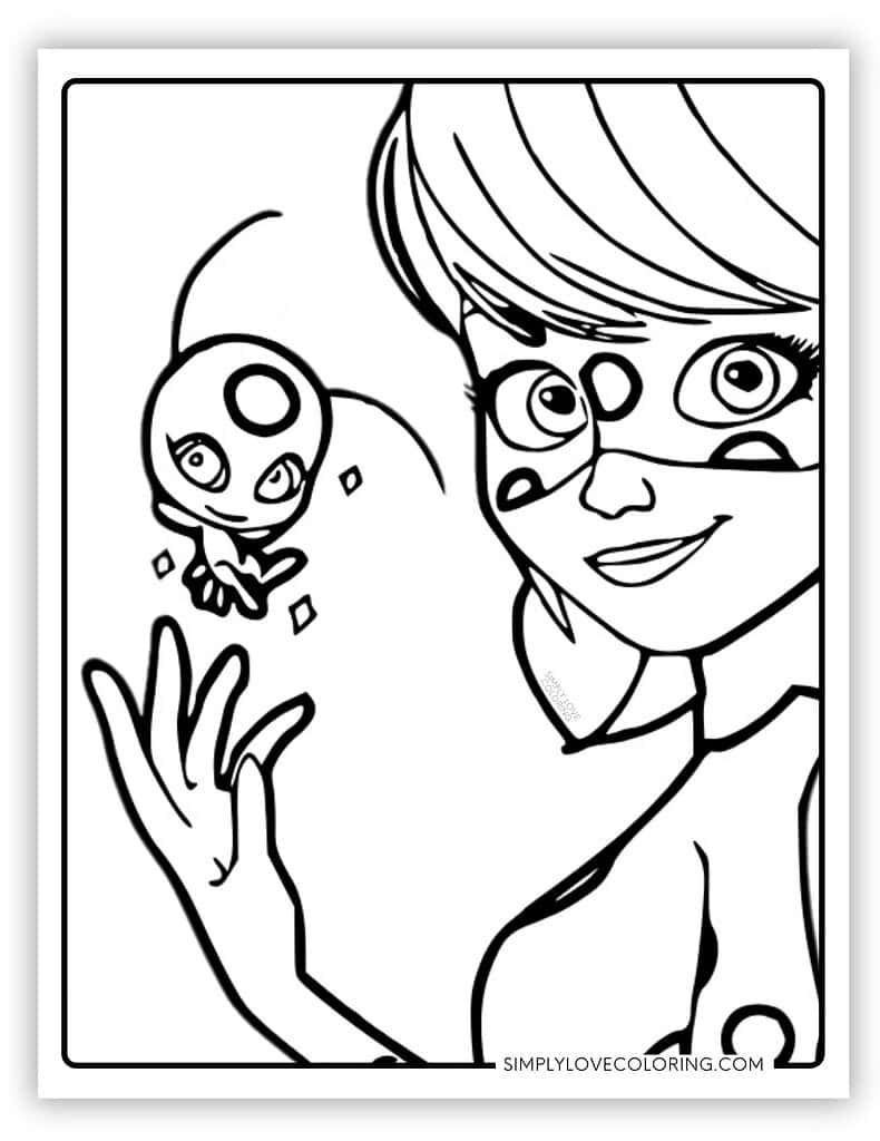 miraculous ladybug characters coloring pages miraculous ladybug characters coloring pages