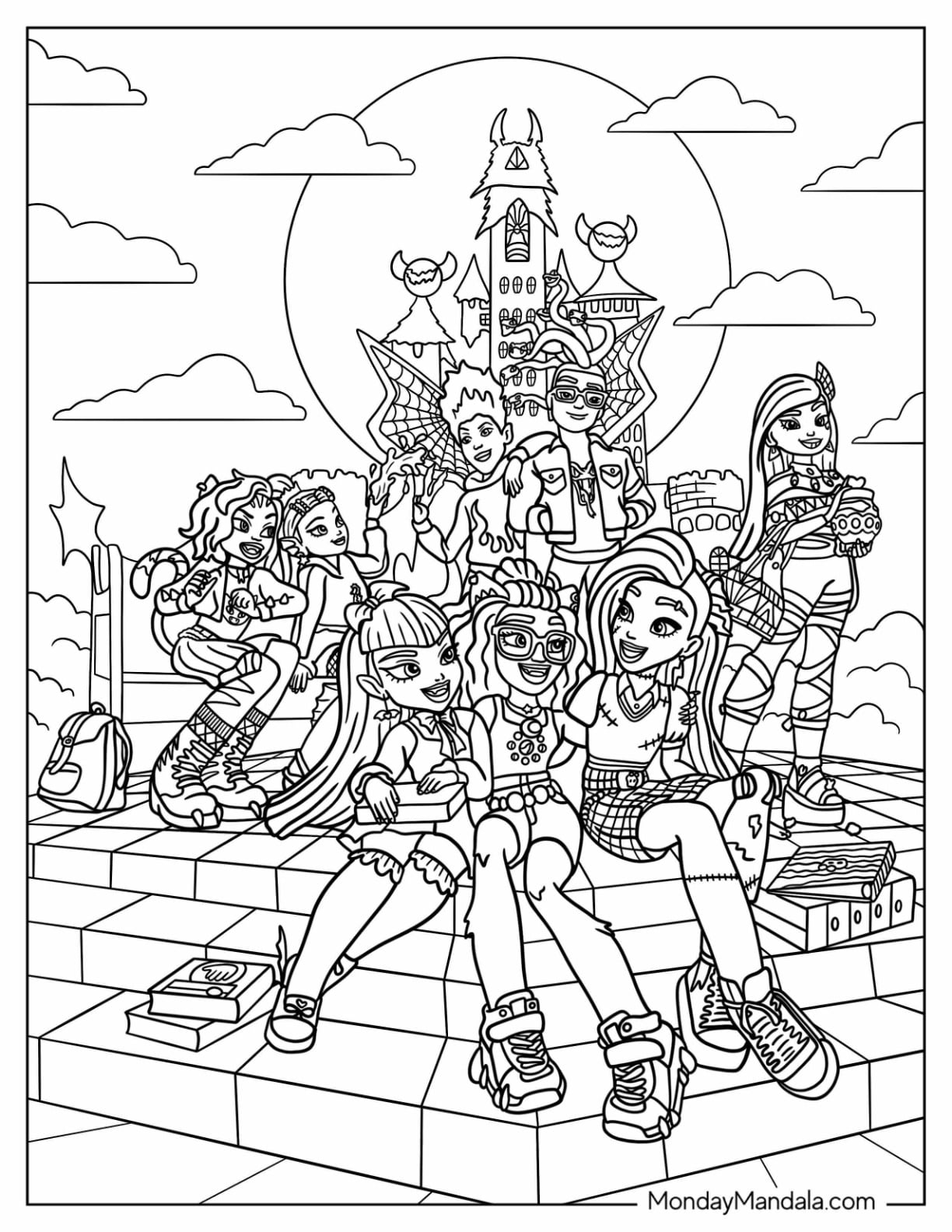 28 Monster High Coloring Pages Free PDF Printables 