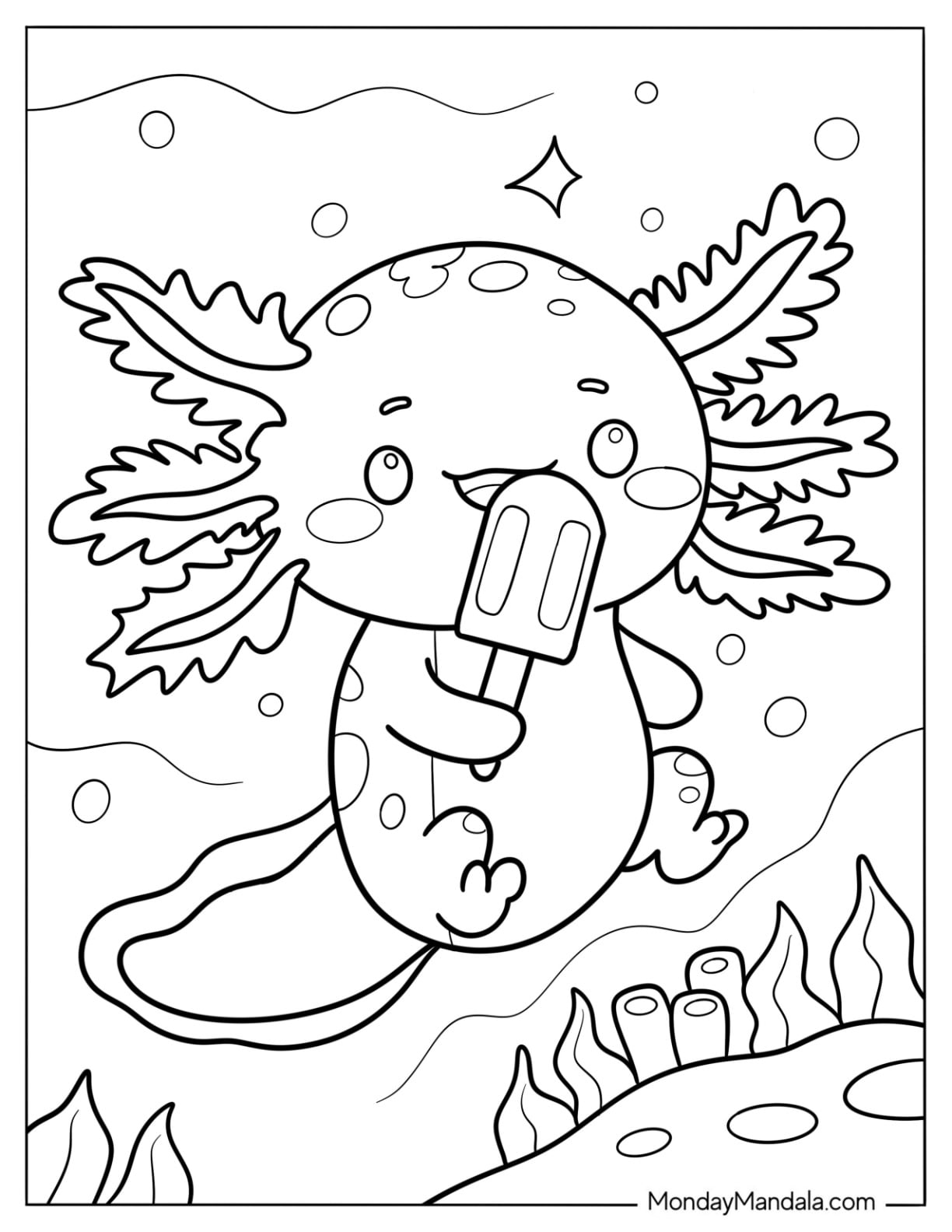 29 Axolotl Coloring Pages Free PDF Printables 29 Axolotl Coloring Pages Free PDF Printables