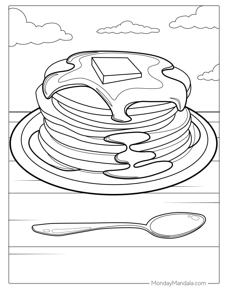 30 Food Coloring Pages Free PDF Printables 30 Food Coloring Pages Free PDF Printables