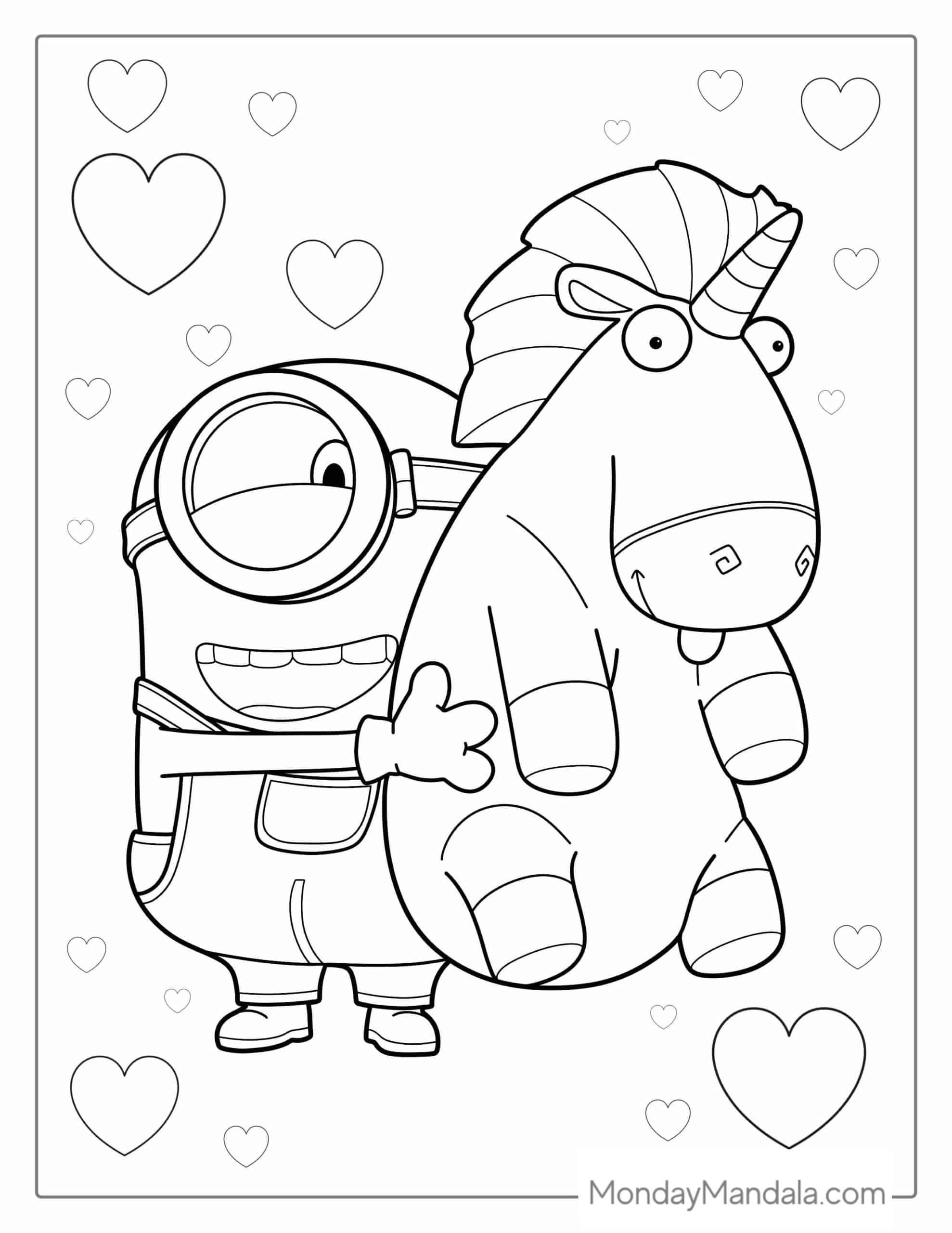 printable minion coloring pages