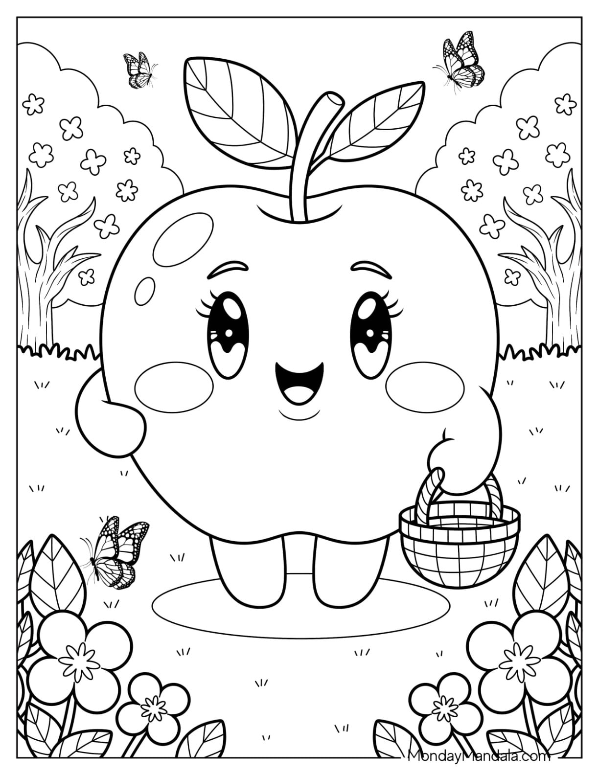 33 Apple Coloring Pages Free PDF Printables 33 Apple Coloring Pages Free PDF Printables