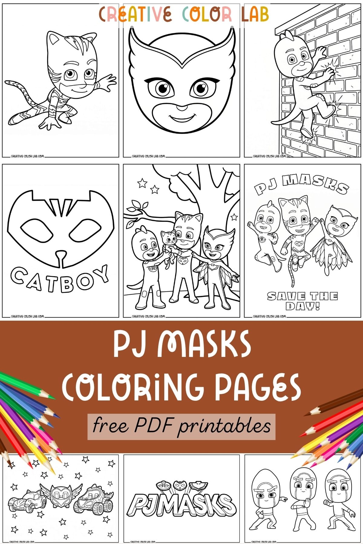 pj masks all characters coloring pages pj masks all characters coloring pages