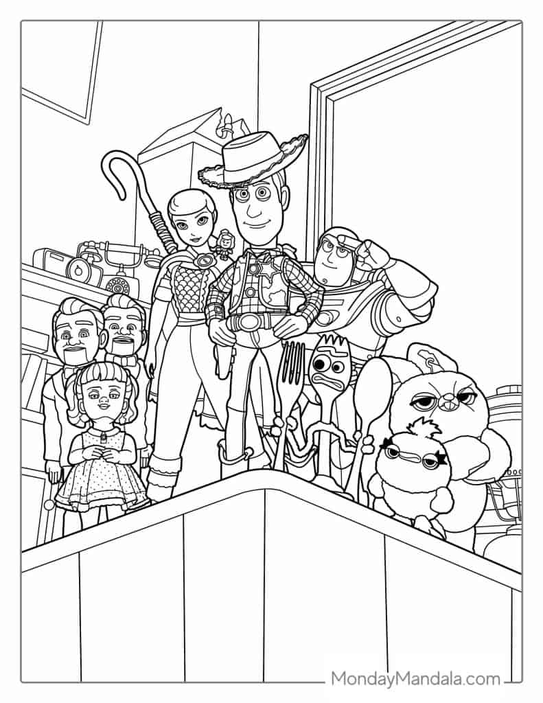 34 Toy Story Coloring Pages Free PDF Printables 