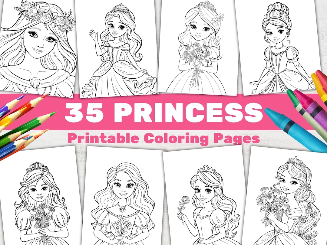 35 Printable Princess Coloring Book Fairy Tale Activity Color Pages For Girls Kids PDF Etsy 35 Printable Princess Coloring Book Fairy Tale Activity Color Pages For Girls Kids PDF Etsy