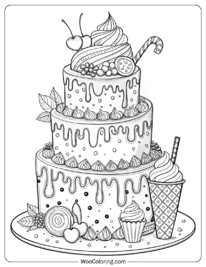 36 Cake Coloring Pages Free PDF To Print Woo Coloring 36 Cake Coloring Pages Free PDF To Print Woo Coloring