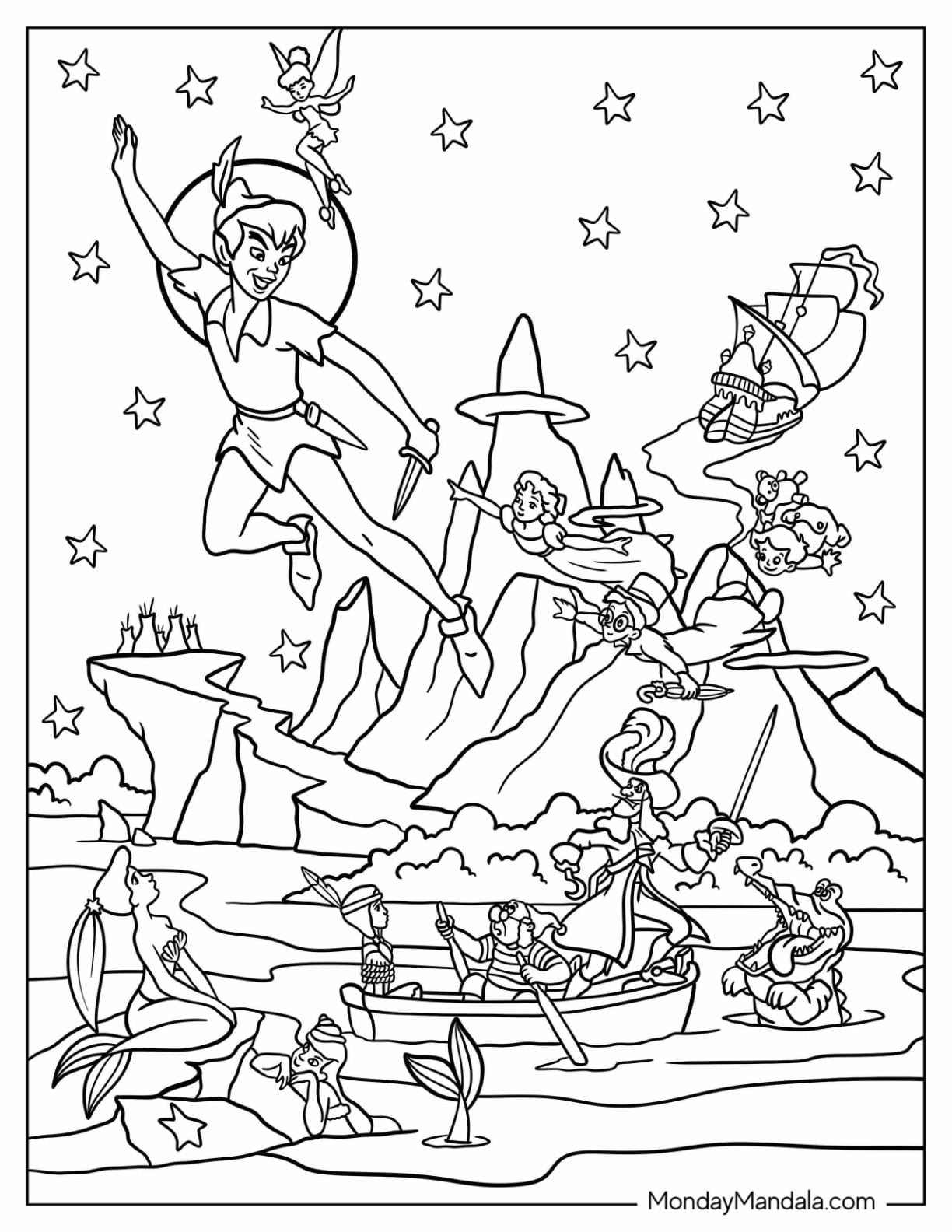 36 Peter Pan Coloring Pages Free PDF Printables 36 Peter Pan Coloring Pages Free PDF Printables