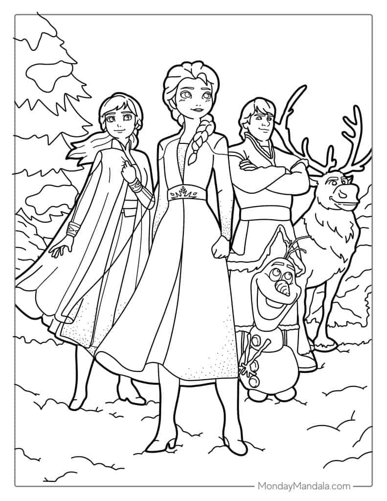 40 Elsa Coloring Pages Free PDF Printables 