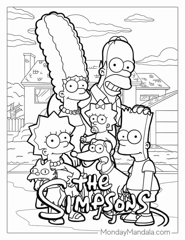 44 Simpsons Coloring Pages Free PDF Printables 44 Simpsons Coloring Pages Free PDF Printables