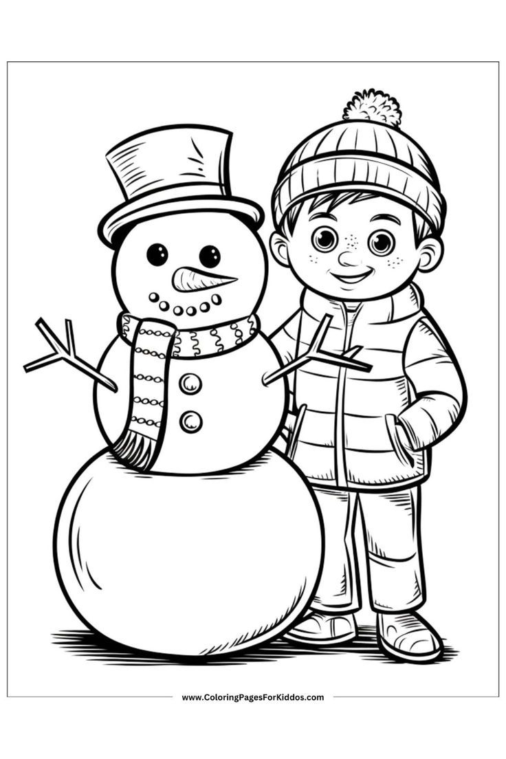 snowman coloring pages printable