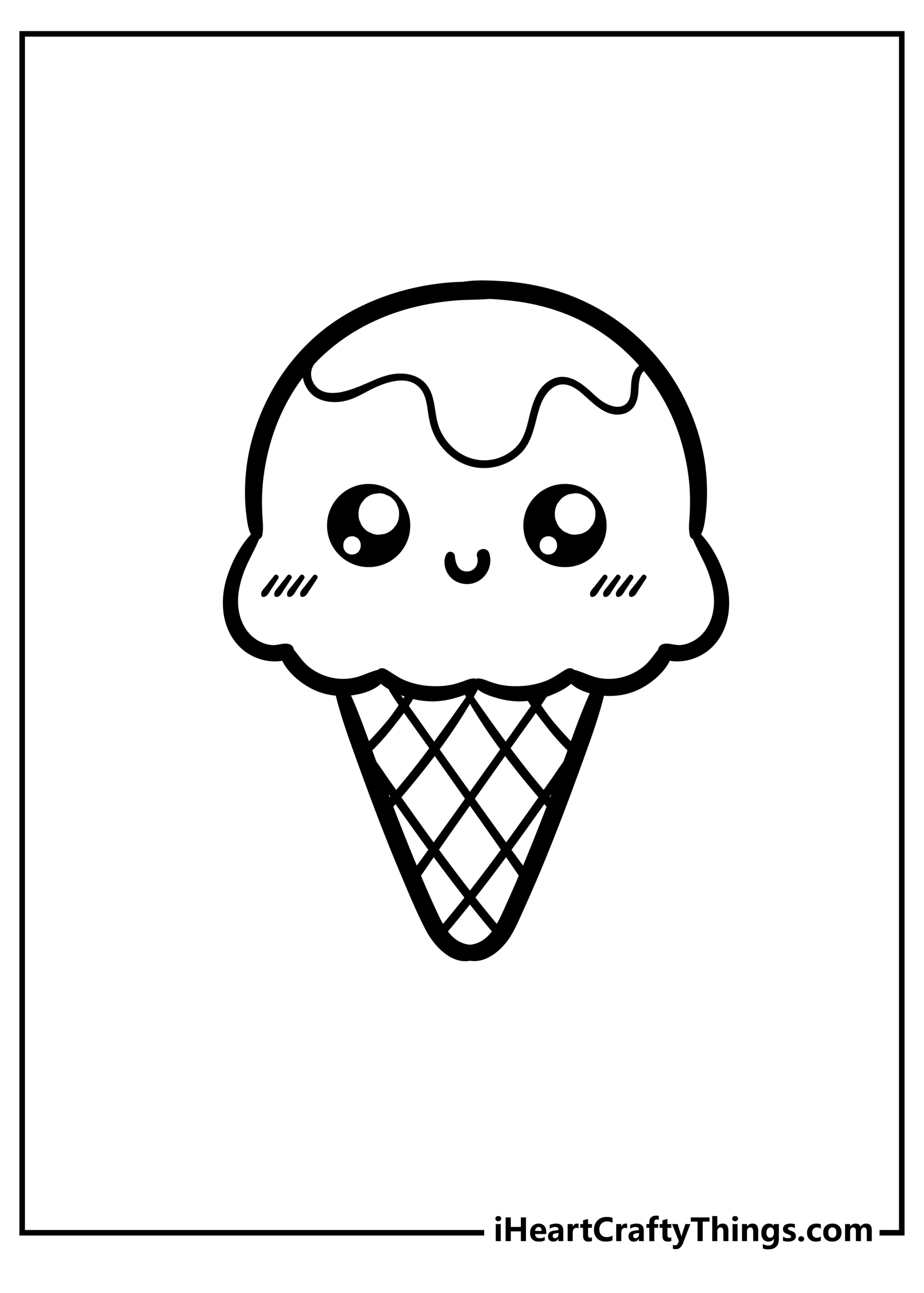 printable cute food coloring pages