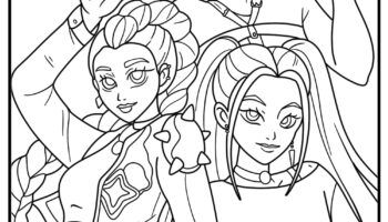 46 Free KPop Demon Hunters Coloring Pages Printable PDFs 