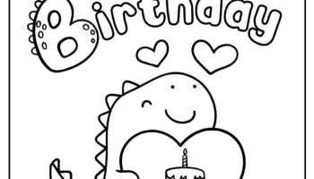 46 Happy Birthday Coloring Pages Free PDF Printables