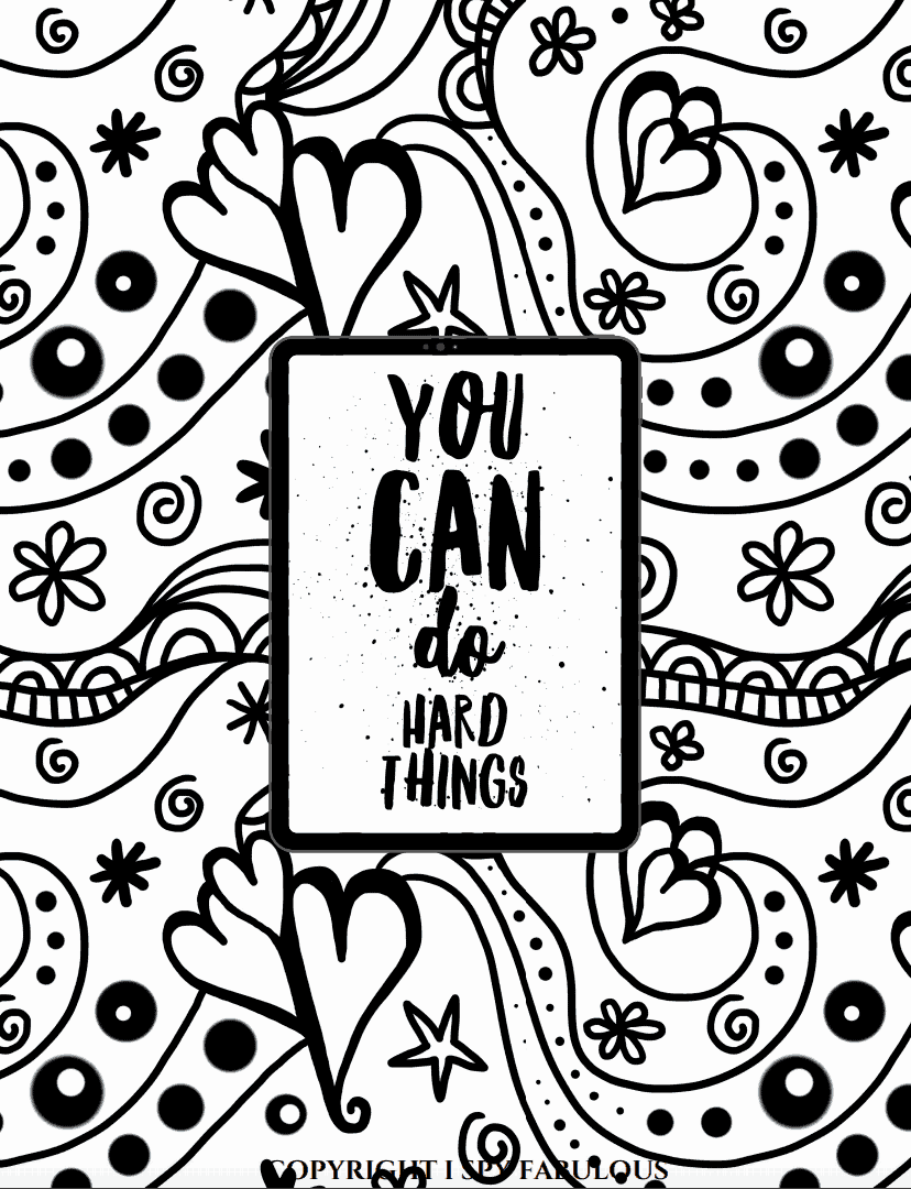 5 Empowering Coloring Pages For Teens Free Printables I Spy Fabulous 5 Empowering Coloring Pages For Teens Free Printables I Spy Fabulous