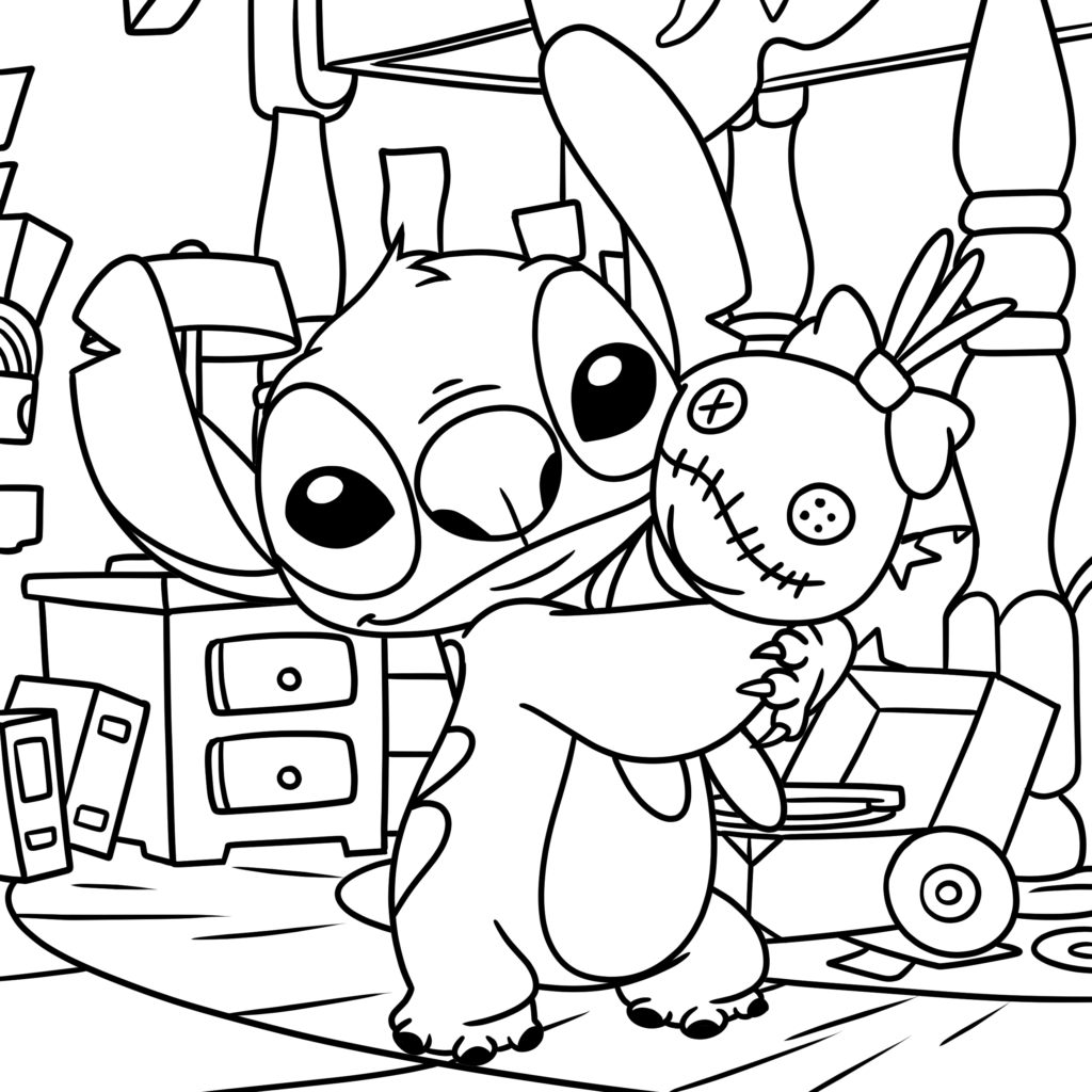 printable lilo and stitch coloring pages