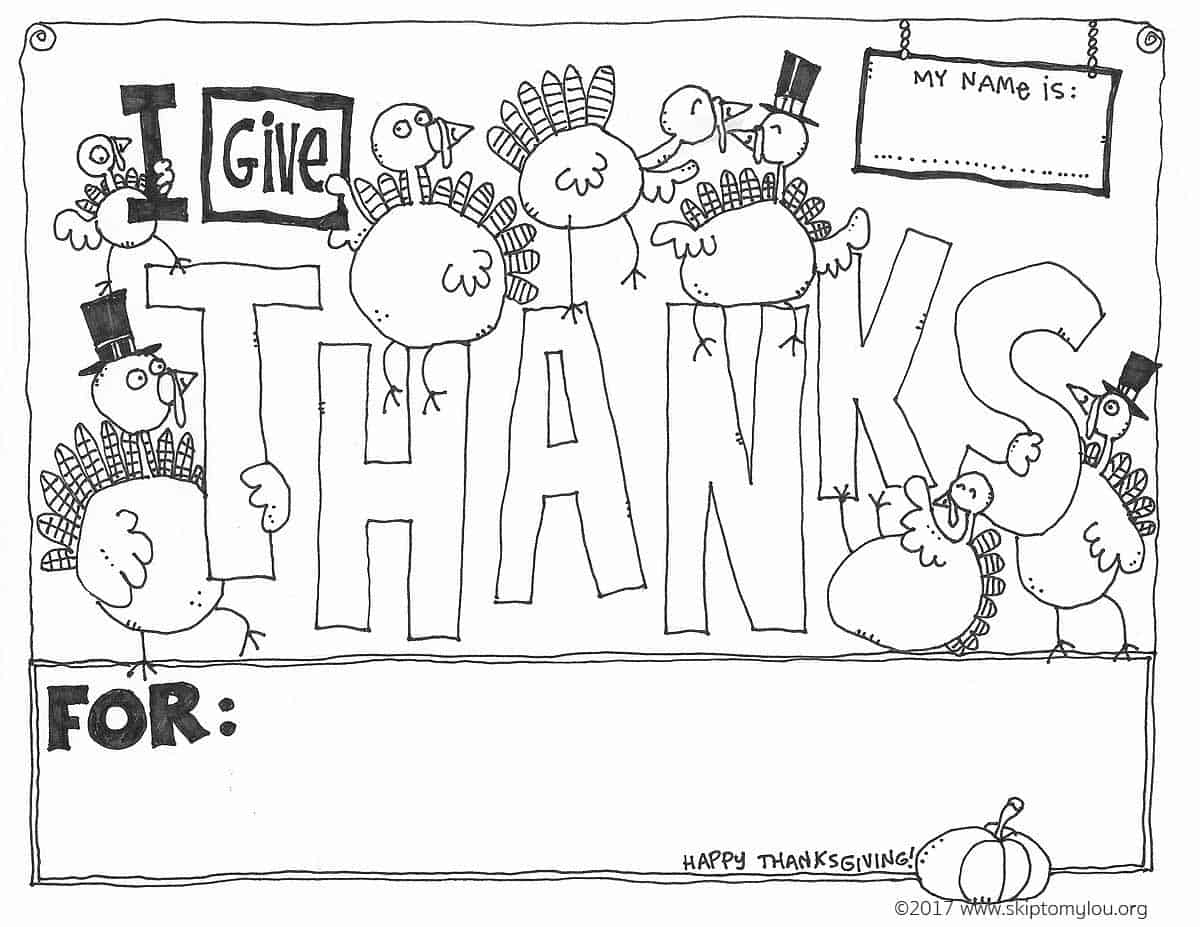 thanksgiving day printable coloring pages