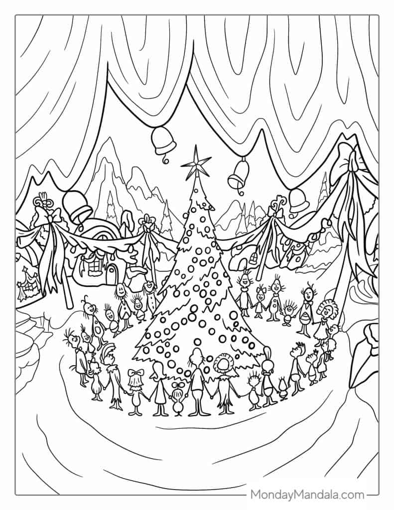 whoville characters coloring pages printable