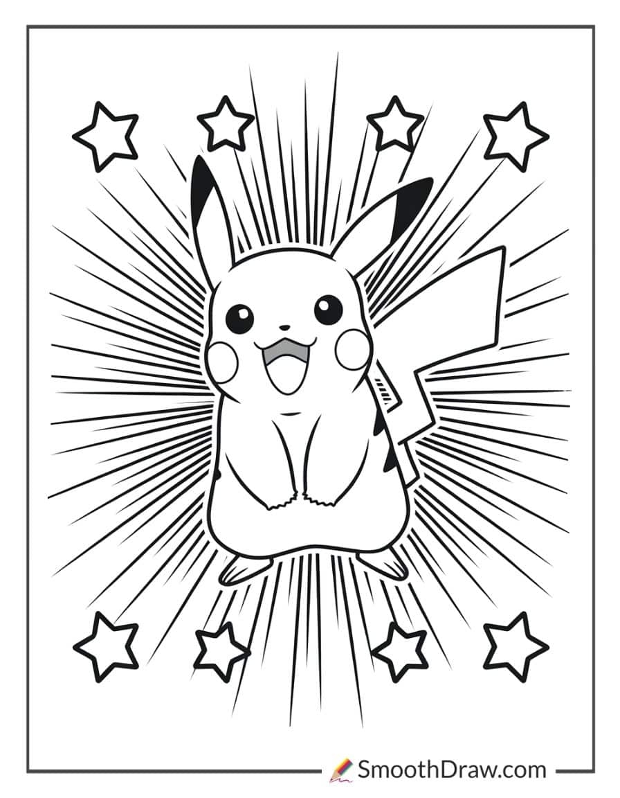 pikachu coloring page printable